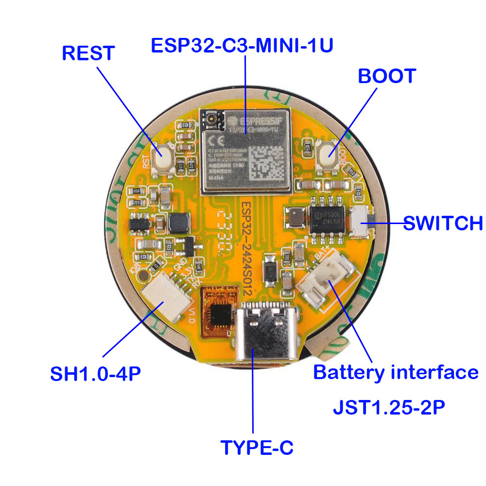 ESP32 Display 1.28 inch ESP32- - Smart Home Module Iot 评论和价格