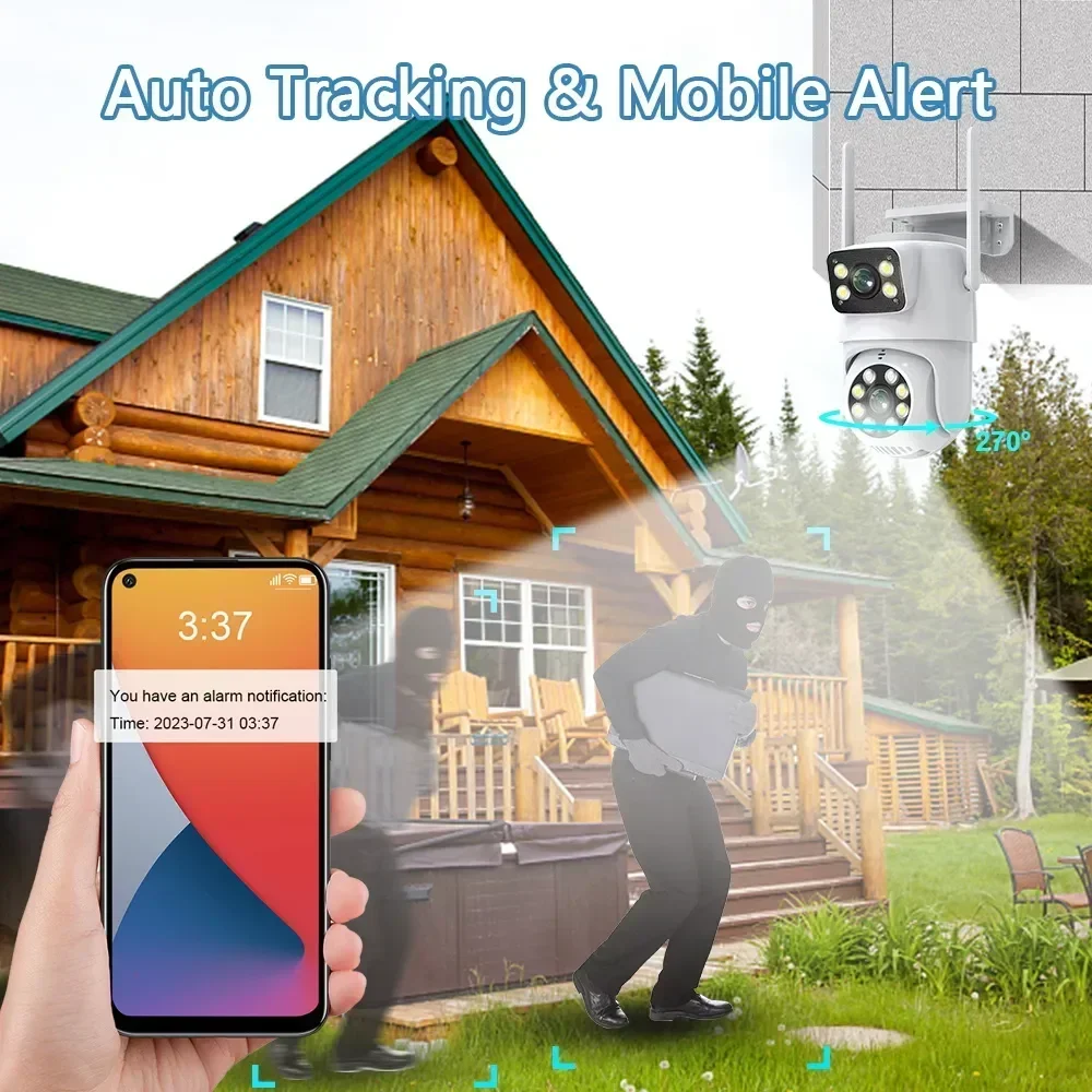 8MP Dual Lens WIFI Camera PTZ  - Tuya Smart 评论和价格