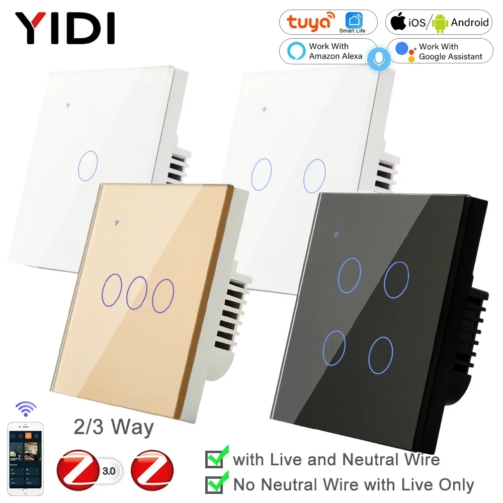 ZigBee 1 2 3 4 Gang with No Ne - Tuya 4 Channel 评论和价格