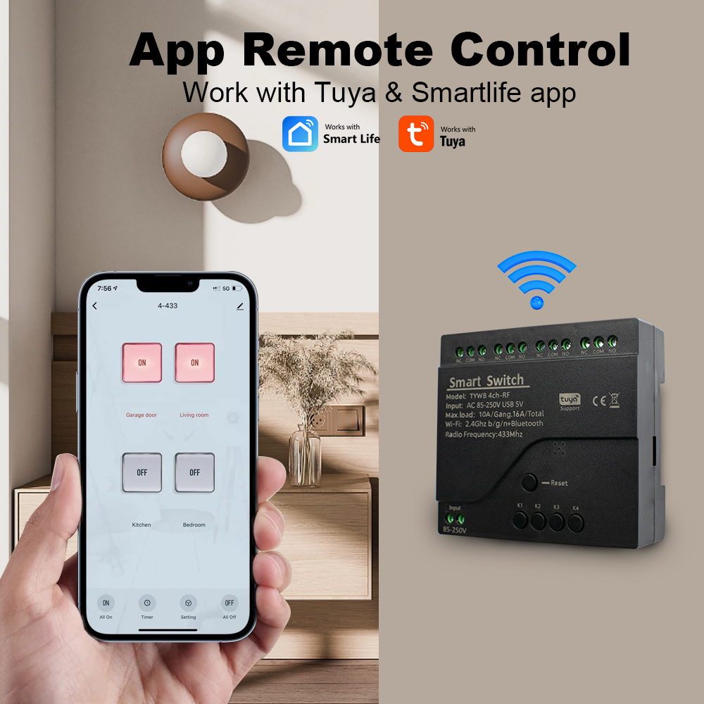 4CH Tuya Smart Wifi Switch Mod - Tuya 4 Channel 评论和价格