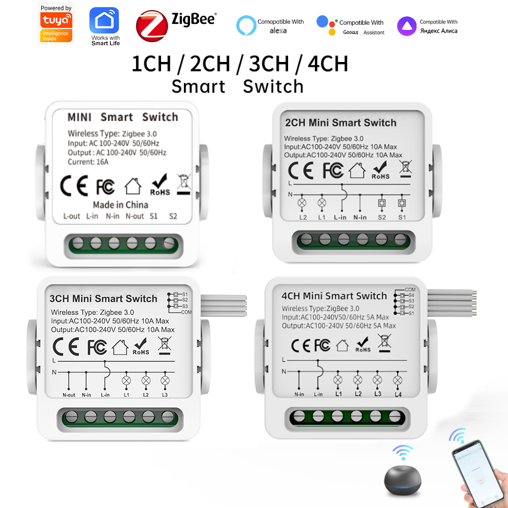 Tuya Zigbee 3.0 Smart Switch 1 - Smart Relay Tuya 评论和价格
