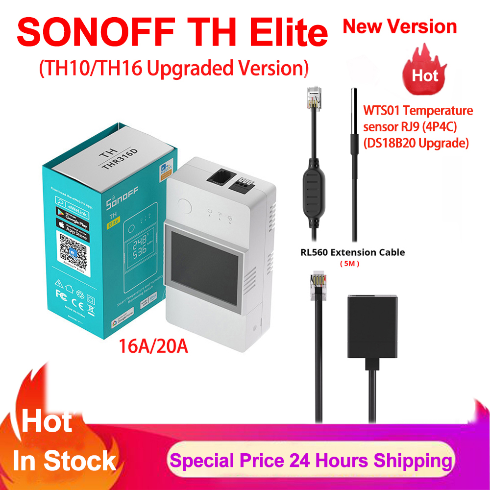 Sonoff TH Elite 16A 20A Wifi S - Sonoff Basic 评论和价格