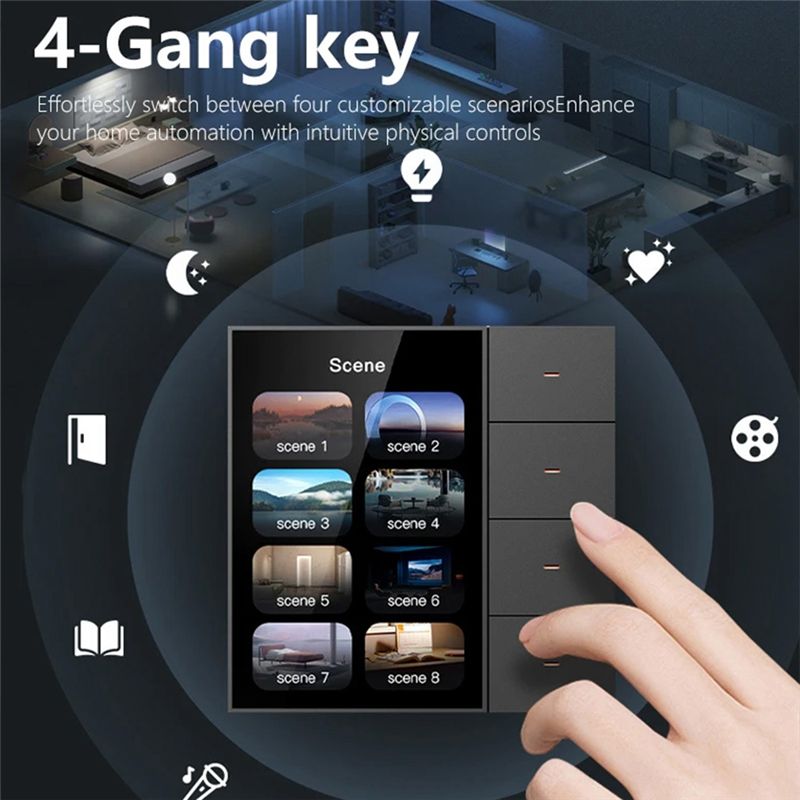 AED6-Tuya Zigbee 3.5 Inch Smar - Tuya 4 Channel 评论和价格